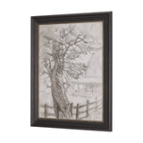Old West Collection I ( Farm view) by Mercana Studio a Hand Embellished Textured Framed Art Print from Mercana - Luna Furniture