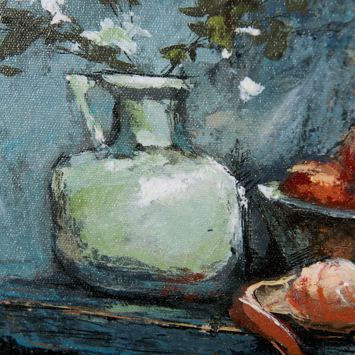 Still Life with Tangerine by Mercana Studio a Hand Embellished Textured Framed Art Print from Mercana - Luna Furniture