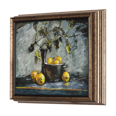 Still Life with Tangerine by Mercana Studio a Hand Embellished Textured Framed Art Print from Mercana - Luna Furniture