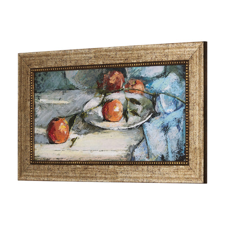 Still Life with Tangerine by Mercana Studio a Hand Embellished Textured Framed Art Print from Mercana - Luna Furniture