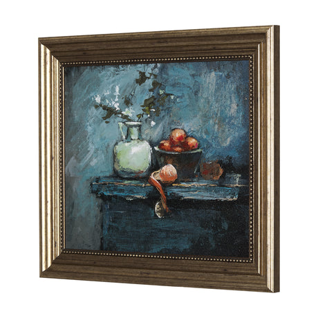 Still Life with Tangerine by Mercana Studio a Hand Embellished Textured Framed Art Print from Mercana - Luna Furniture