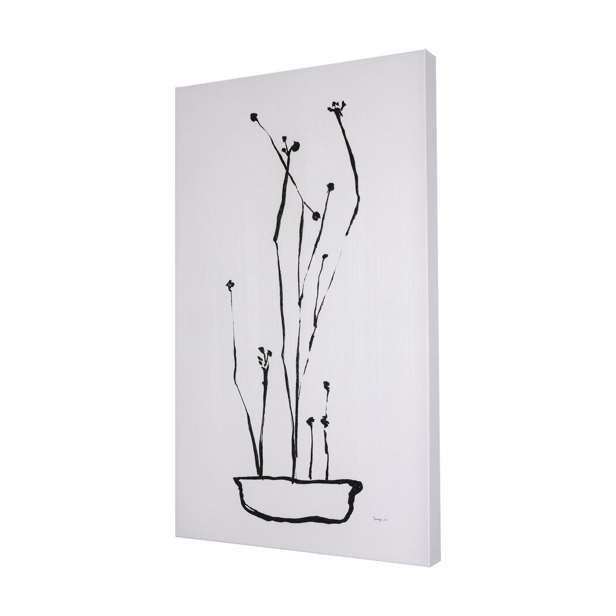 Organic Line Drawing I by Mercana Studio a Hand Embellished Textured Canvas from Mercana - Luna Furniture