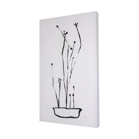 Organic Line Drawing I by Mercana Studio a Hand Embellished Textured Canvas from Mercana - Luna Furniture
