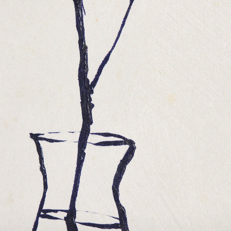 Sapphire Vase II by Mercana Studio a Hand Embellished Textured Canvas from Mercana - Luna Furniture