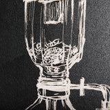 Coffee Maker Study by Mercana Studio a Hand Embellished Textured Canvas from Mercana - Luna Furniture