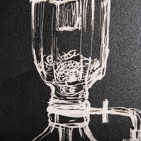 Coffee Maker Study by Mercana Studio a Hand Embellished Textured Canvas from Mercana - Luna Furniture