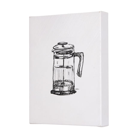 French Press by Mercana Studio a Hand Embellished Textured Canvas from Mercana - Luna Furniture
