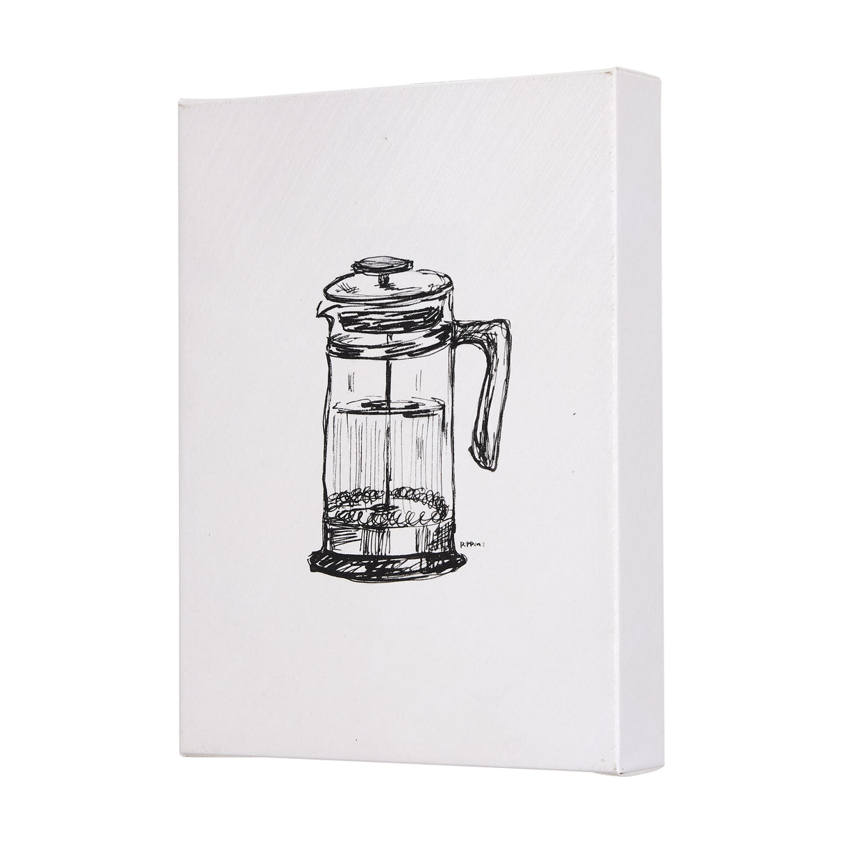 French Press by Mercana Studio a Hand Embellished Textured Canvas from Mercana - Luna Furniture