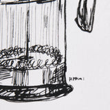 French Press by Mercana Studio a Hand Embellished Textured Canvas from Mercana - Luna Furniture