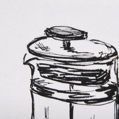 French Press by Mercana Studio a Hand Embellished Textured Canvas from Mercana - Luna Furniture