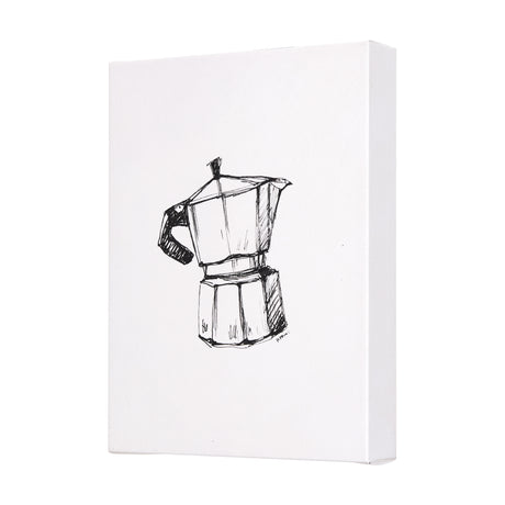 Stove Top Espresso Maker by Mercana Studio a Hand Embellished Textured Canvas from Mercana - Luna Furniture