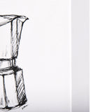 Stove Top Espresso Maker by Mercana Studio a Hand Embellished Textured Canvas from Mercana - Luna Furniture