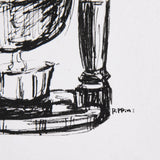 Siphon Coffee Maker by Mercana Studio a Hand Embellished Textured Canvas from Mercana - Luna Furniture
