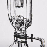 Siphon Coffee Maker by Mercana Studio a Hand Embellished Textured Canvas from Mercana - Luna Furniture