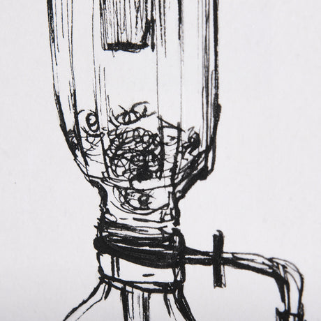 Siphon Coffee Maker by Mercana Studio a Hand Embellished Textured Canvas from Mercana - Luna Furniture