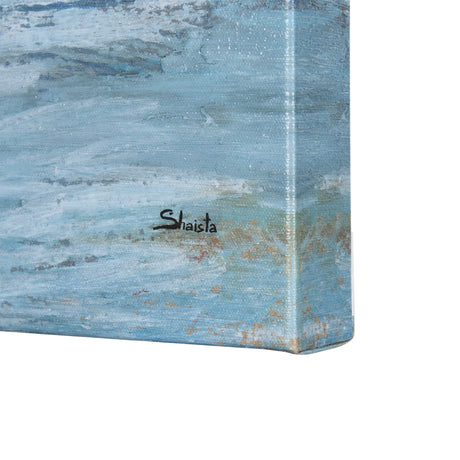 Cloud Bay I by Mercana Studio a Hand Embellished Textured Canvas from Mercana - Luna Furniture