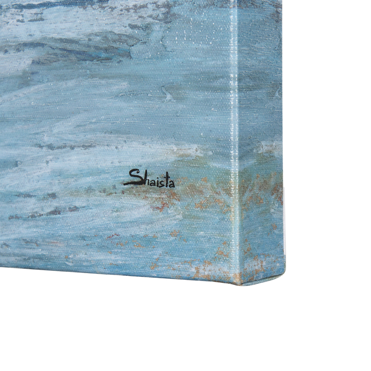 Cloud Bay I by Mercana Studio a Hand Embellished Textured Canvas from Mercana - Luna Furniture