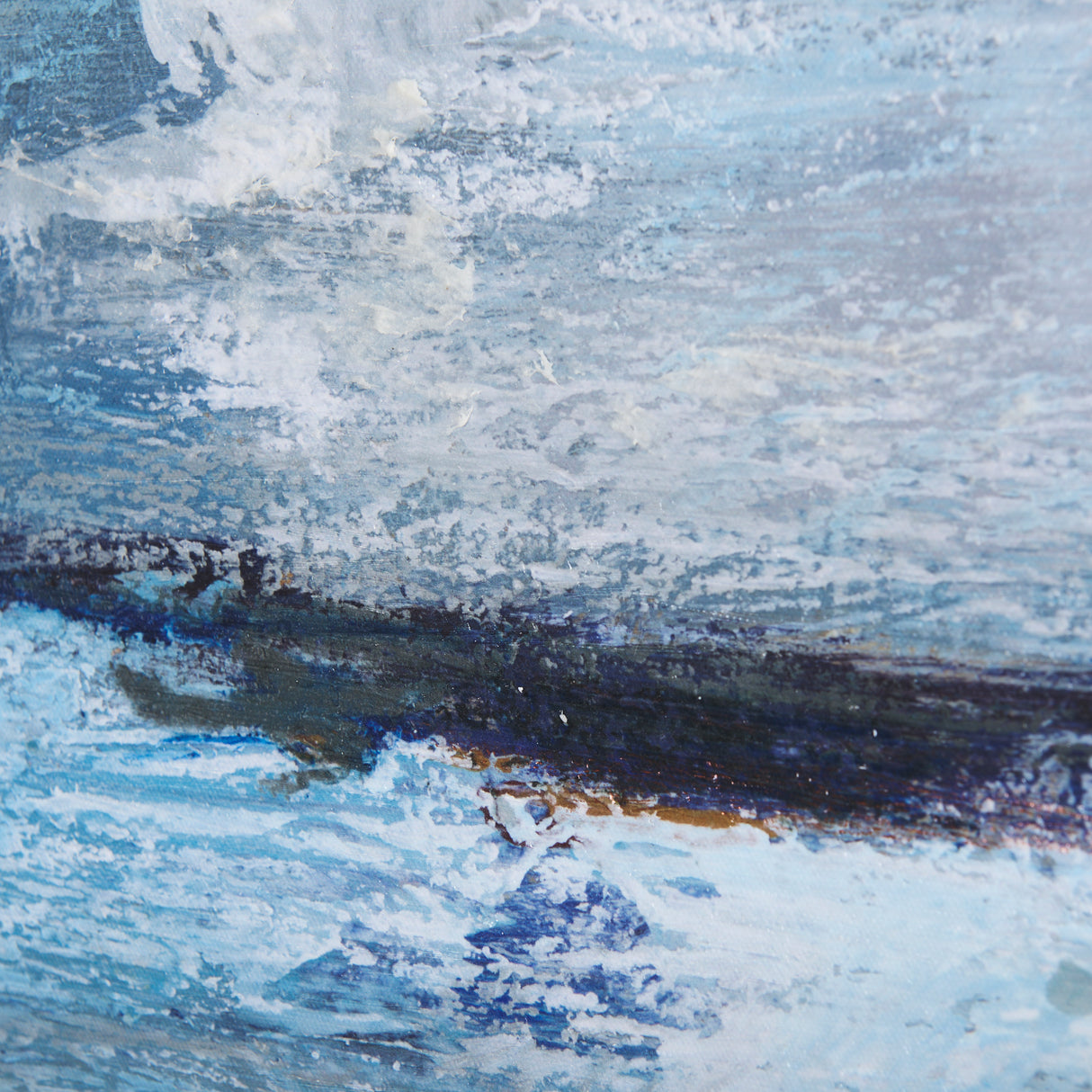 Cloud Bay II by Mercana Studio a Hand Embellished Textured Canvas from Mercana - Luna Furniture