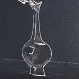 Ikebana Dark I by Mercana Studio a Hand Embellished Textured Canvas from Mercana - Luna Furniture