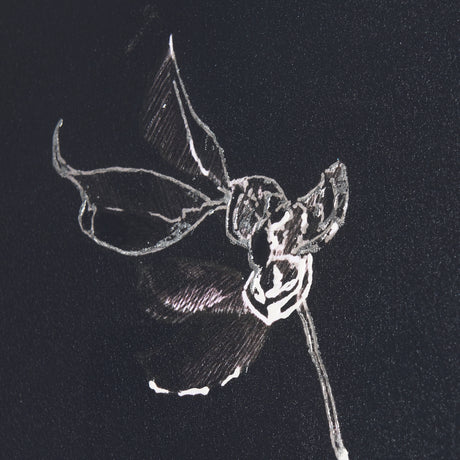 Ikebana Dark II by Mercana Studio a Hand Embellished Textured Canvas from Mercana - Luna Furniture