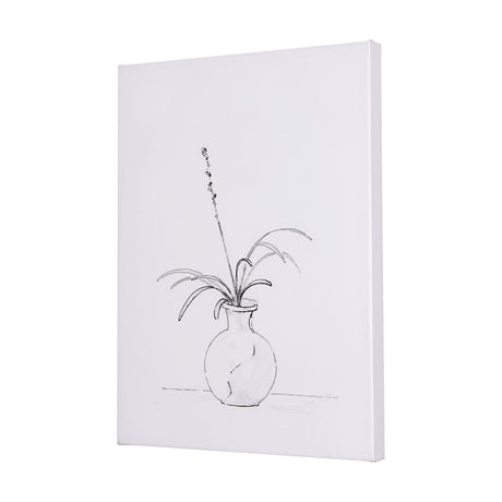 Ikebana Light I by Mercana Studio a Hand Embellished Textured Canvas from Mercana - Luna Furniture