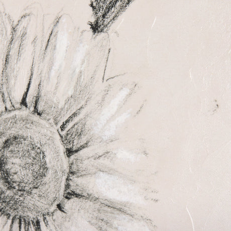 Chamomile Drawing I by Mercana Studio a Hand Embellished Textured Canvas from Mercana - Luna Furniture