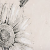 Chamomile Drawing I by Mercana Studio a Hand Embellished Textured Canvas from Mercana - Luna Furniture