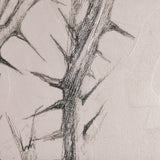 Thistle With Bumblebee Drawing IV by Mercana Studio a Hand Embellished Textured Canvas from Mercana - Luna Furniture