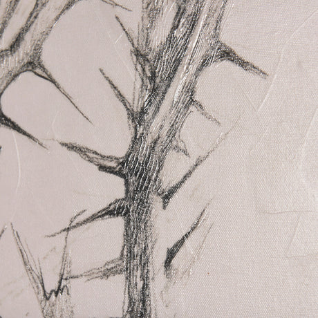 Thistle With Bumblebee Drawing IV by Mercana Studio a Hand Embellished Textured Canvas from Mercana - Luna Furniture