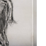 Old West Collection IV (Cow Sketch) by Mercana Studio a Hand Embellished Textured Canvas from Mercana - Luna Furniture
