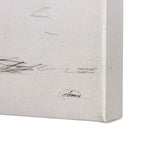 Old West Collection IV (Cow Sketch) by Mercana Studio a Hand Embellished Textured Canvas from Mercana - Luna Furniture