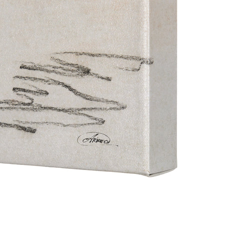Old West Collection V ( Horse Sketch) by Mercana Studio a Hand Embellished Textured Canvas from Mercana - Luna Furniture