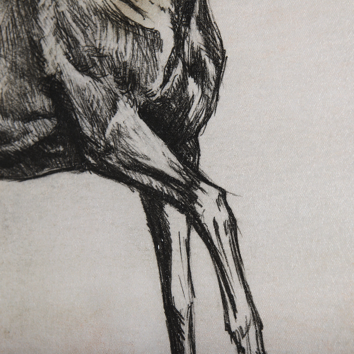 Old West Collection V ( Horse Sketch) by Mercana Studio a Hand Embellished Textured Canvas from Mercana - Luna Furniture