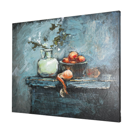 Still Life with Tangerine by Mercana Studio a Hand Embellished Textured Canvas from Mercana - Luna Furniture