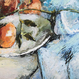 Still Life with Peaches by Mercana Studio a Hand Embellished Textured Canvas from Mercana - Luna Furniture