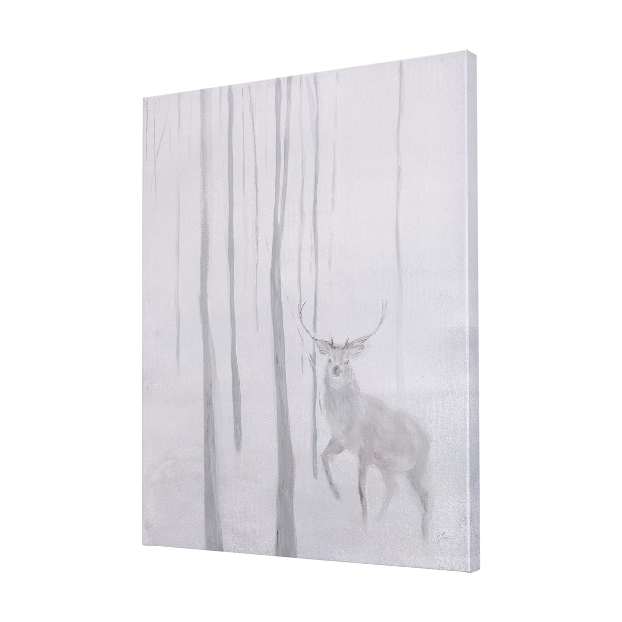 A Winter Day in Forest II by Mercana Studio a Hand Embellished Textured Canvas from Mercana - Luna Furniture