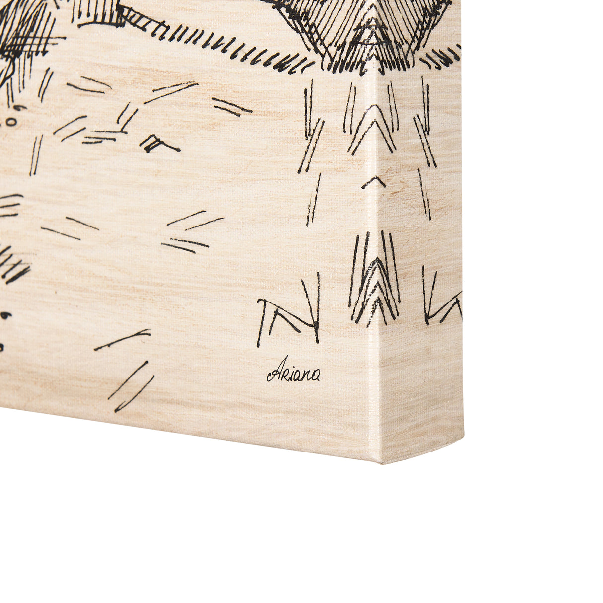 Fireside II by Mercana Studio a Hand Embellished Textured Canvas from Mercana - Luna Furniture