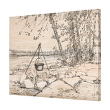 Fireside II by Mercana Studio a Hand Embellished Textured Canvas from Mercana - Luna Furniture
