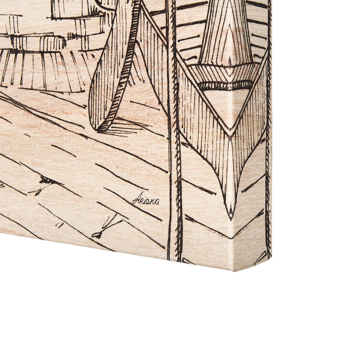 Fireside III by Mercana Studio a Hand Embellished Textured Canvas from Mercana - Luna Furniture