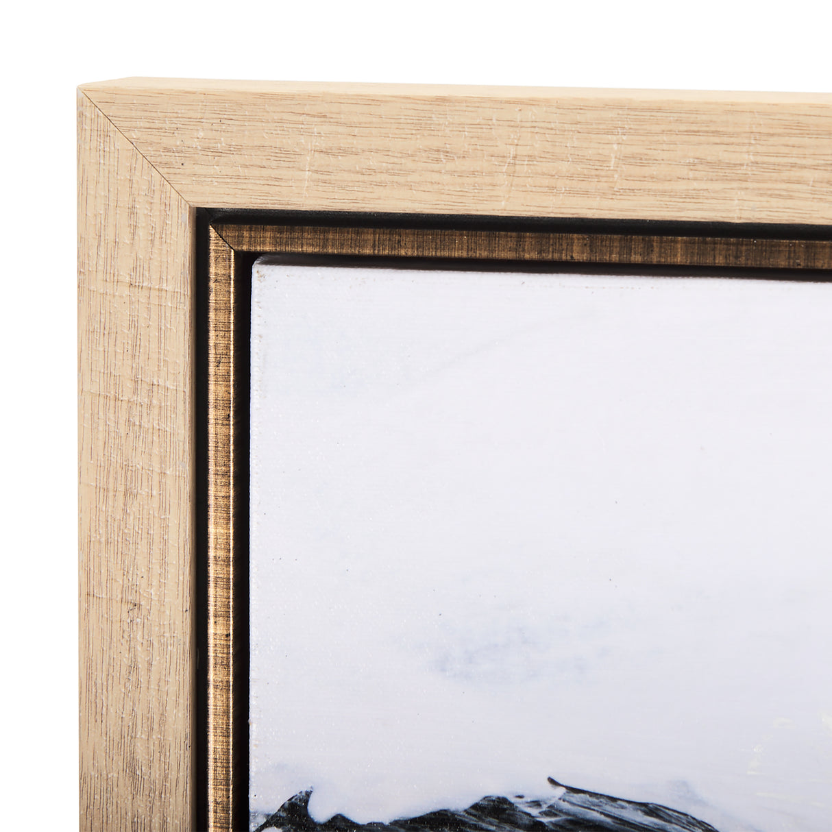 Black Strokes I by Mercana Studio a Hand Embellished Textured Framed Canvas from Mercana - Luna Furniture