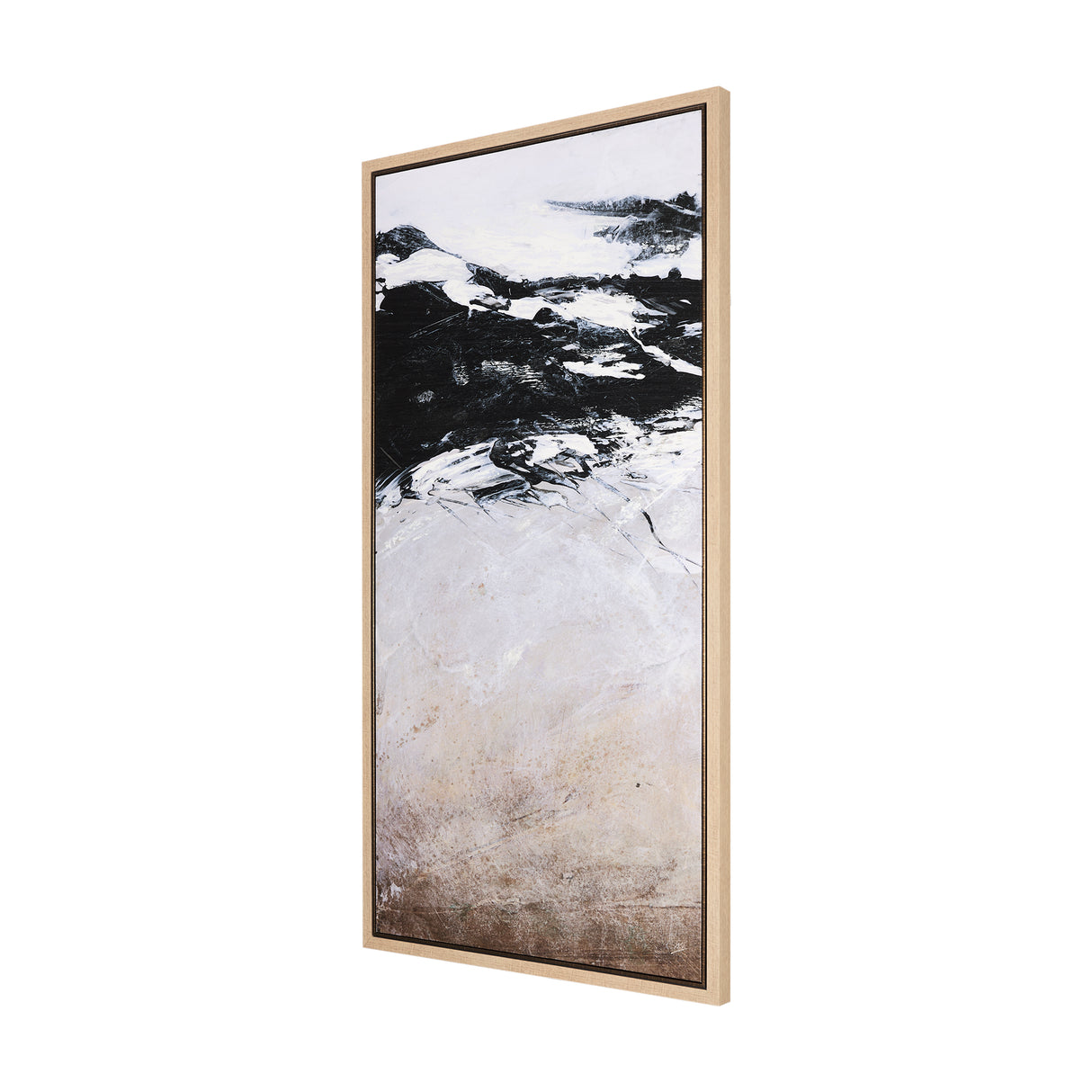 Black Strokes I by Mercana Studio a Hand Embellished Textured Framed Canvas from Mercana - Luna Furniture