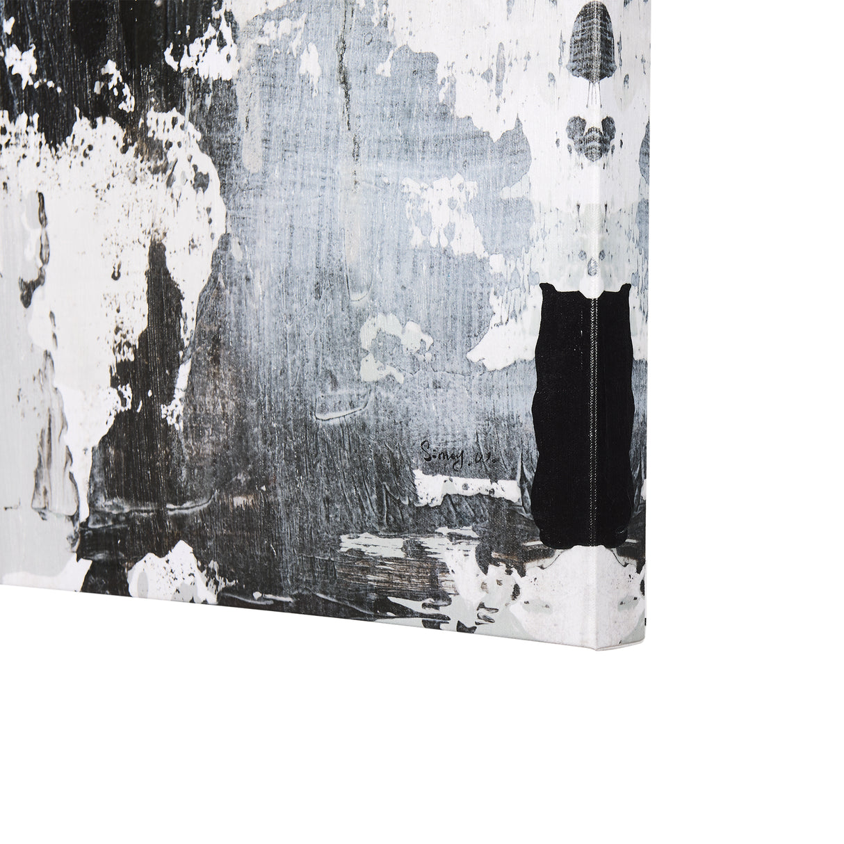 The Fog I by Mercana Studio a Hand Embellished Textured Canvas from Mercana - Luna Furniture