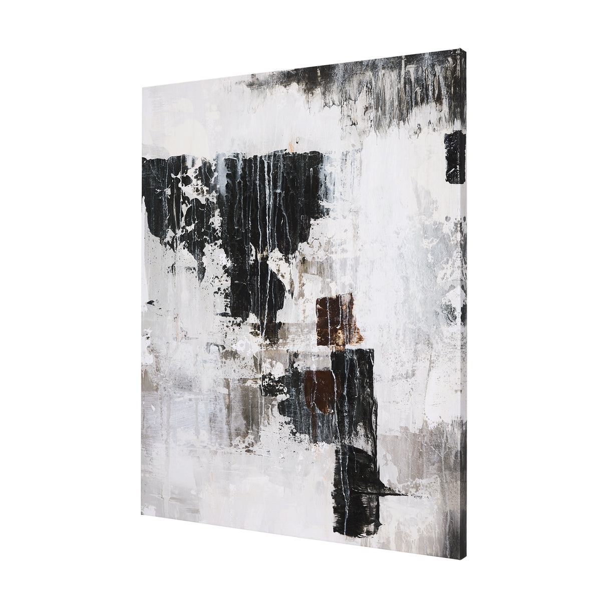 The Fog II by Mercana Studio a Hand Embellished Textured Canvas from Mercana - Luna Furniture