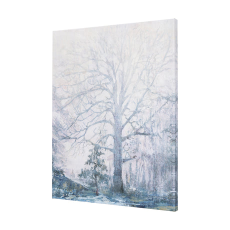 A Fresh Winter Morning I by Mercana Studio a Hand Embellished Textured Canvas from Mercana - Luna Furniture