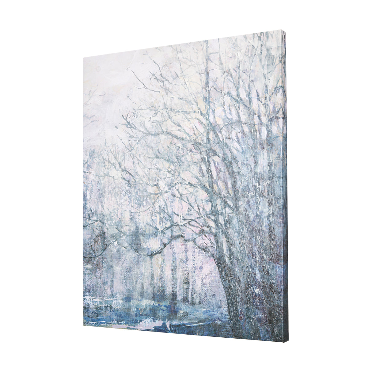 A Fresh Winter Morning II by Mercana Studio a Hand Embellished Textured Canvas from Mercana - Luna Furniture