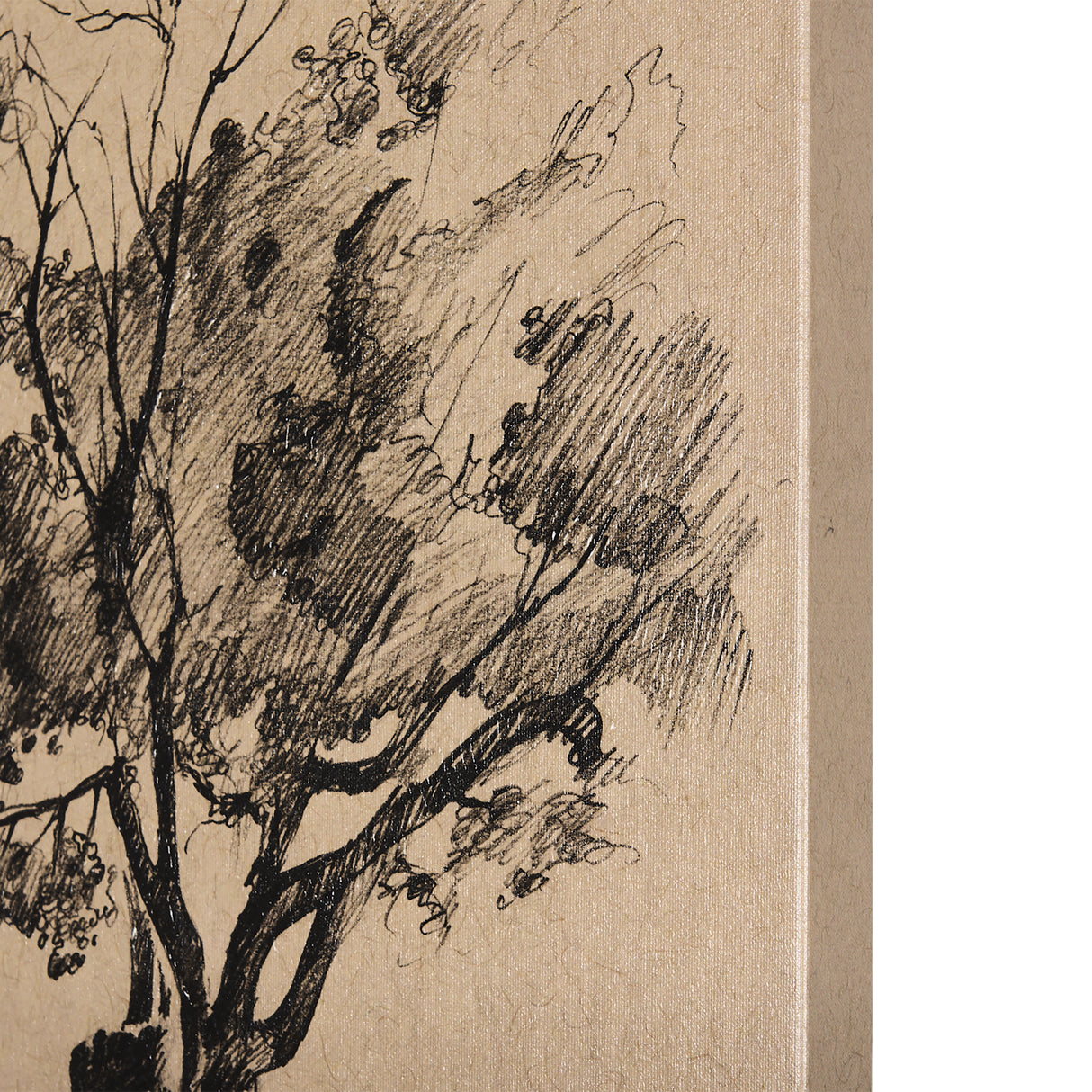 Tree Drawing I by Mercana Studio a Hand Embellished Textured Canvas from Mercana - Luna Furniture