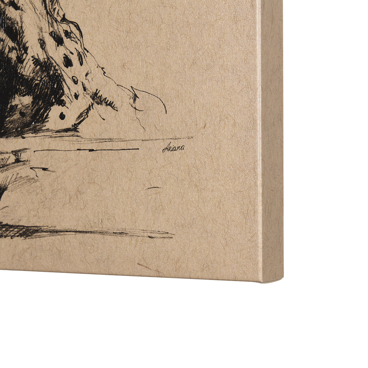 Tree Drawing I by Mercana Studio a Hand Embellished Textured Canvas from Mercana - Luna Furniture