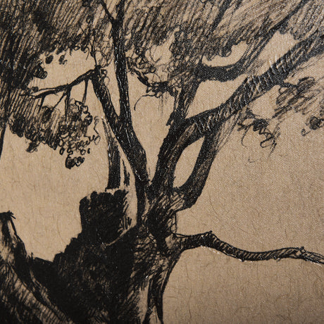 Tree Drawing I by Mercana Studio a Hand Embellished Textured Canvas from Mercana - Luna Furniture