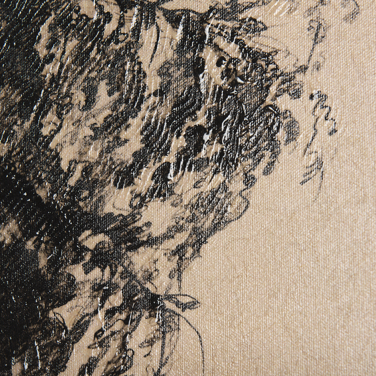 Tree Drawing II by Mercana Studio a Hand Embellished Textured Canvas from Mercana - Luna Furniture