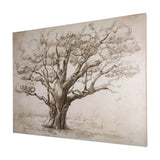 Secret Life of Tree by Mercana Studio a Hand Embellished Textured Canvas from Mercana - Luna Furniture